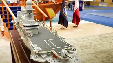 ​إيطاليا تصنع سفينة عسكرية جديدة لقطر